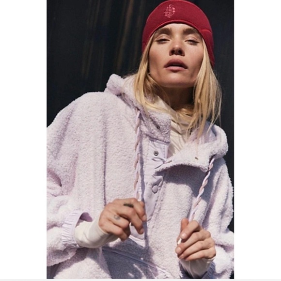 NWT FP Movement Fuzzy Was She Fleece Pullover
~Rose Quartz~ Sz Large - Picture 2 of 11